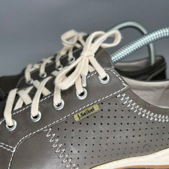 Josef Seibel Caspian Shoes Women's Size 7.5 Leather Lace‎ Up Comfort Sneakers - Picture 5 of 15